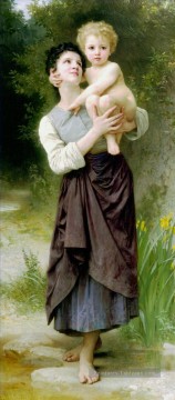 Frère et Soeur réalisme William Adolphe Bouguereau Peinture à l'huile